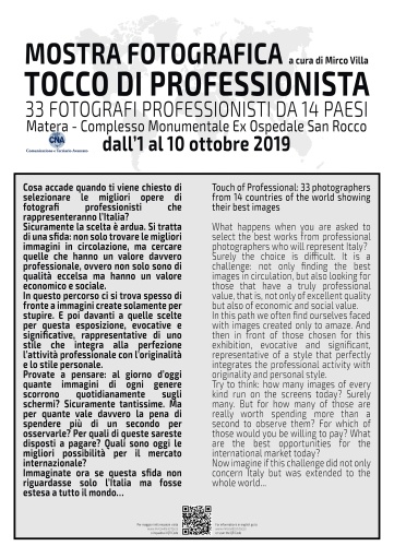 Dal 01 al 10 ottobre 2019 TOCCO DI PROFESSIONISTA 