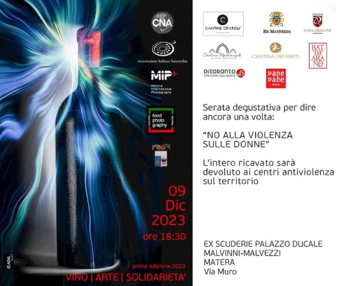 VINO | ARTE | SOLIDARIETÁ _ EVENTO IN COLLABORAZIONE CON AIS_Associazione Italiana Sommelier 